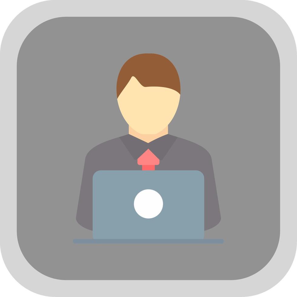 Freelance Flat round corner Icon Design vector