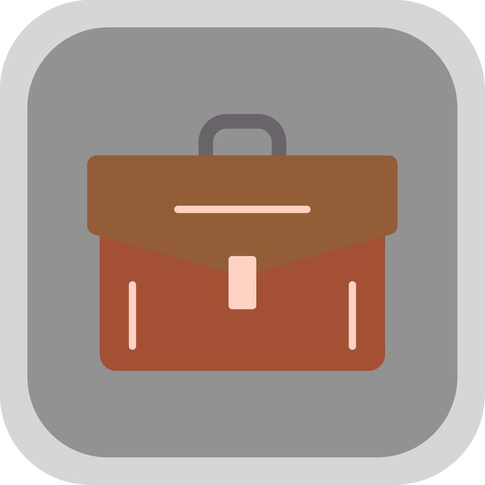 Portfolio Flat round corner Icon Design vector