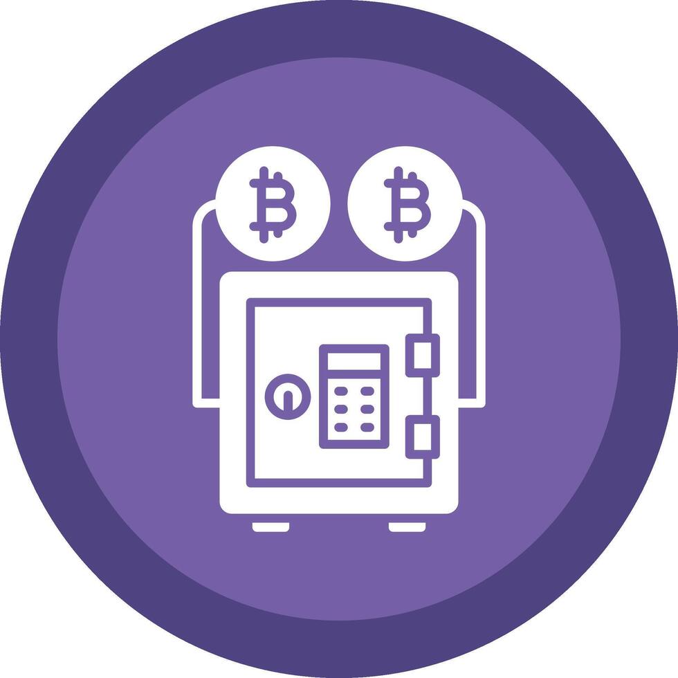 Proof Stake Glyph Due Circle Icon Design vector