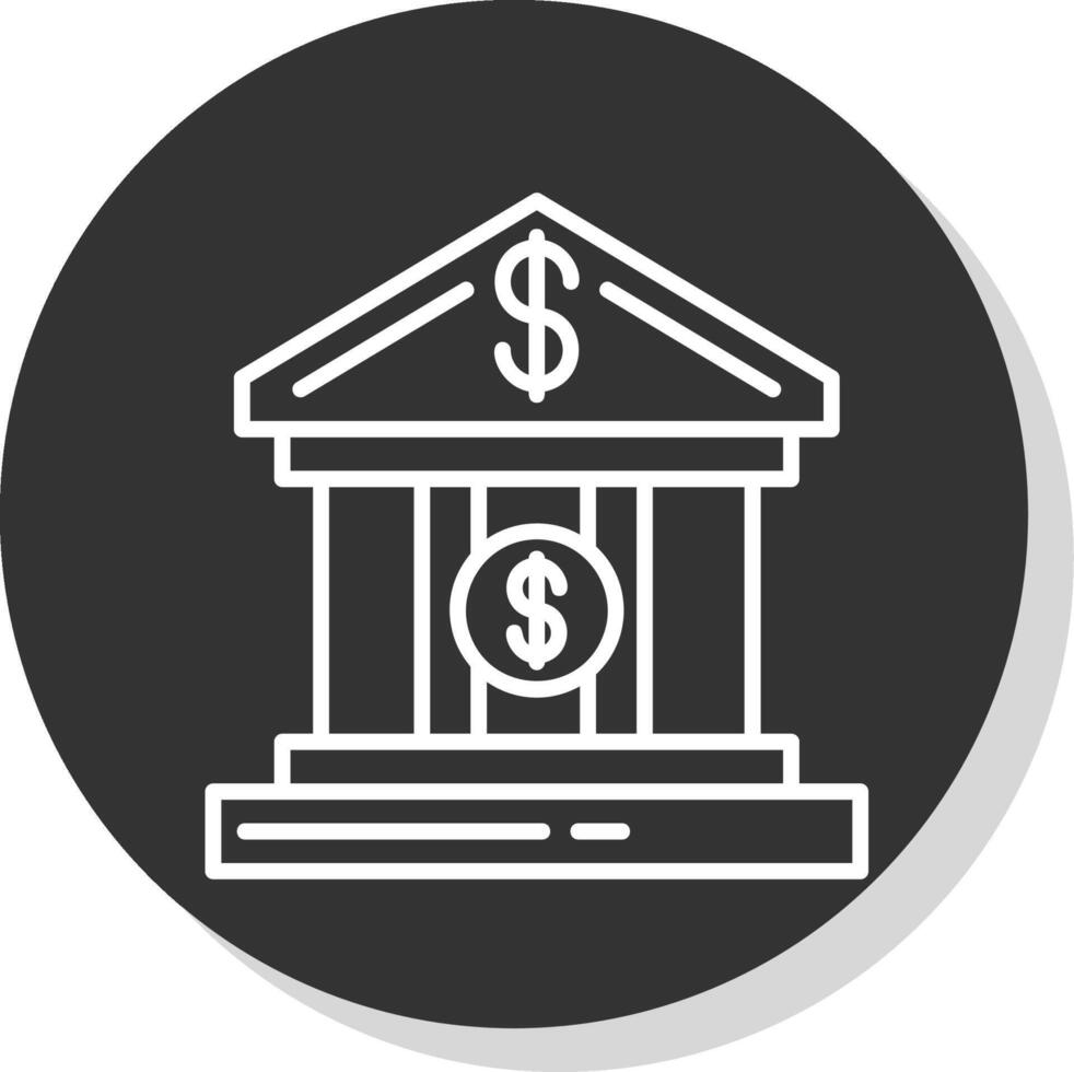 Bank Account Glyph Due Circle Icon Design vector