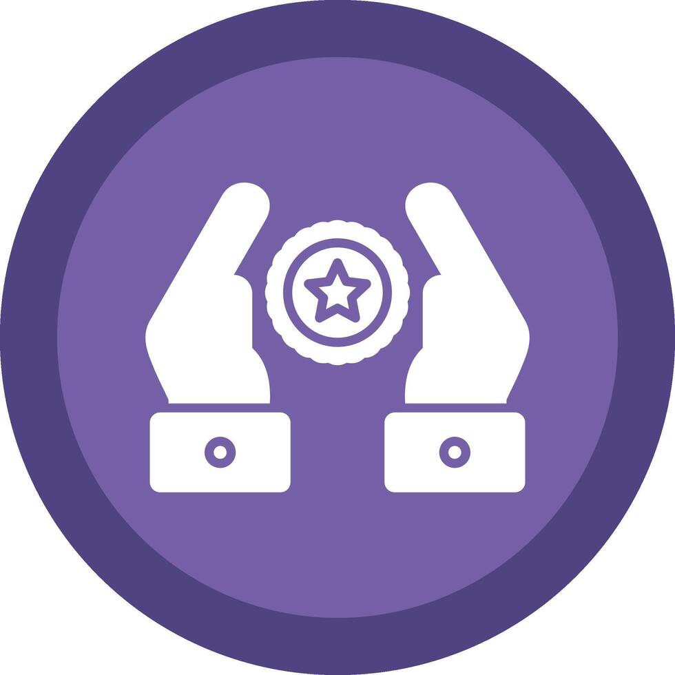 Premium Quality Glyph Due Circle Icon Design vector