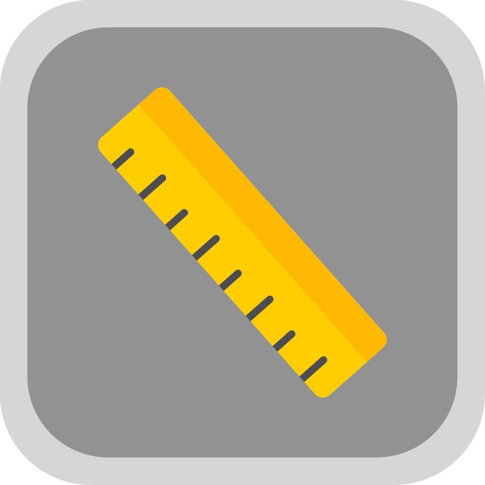 Ruler Flat round corner Icon Design vector