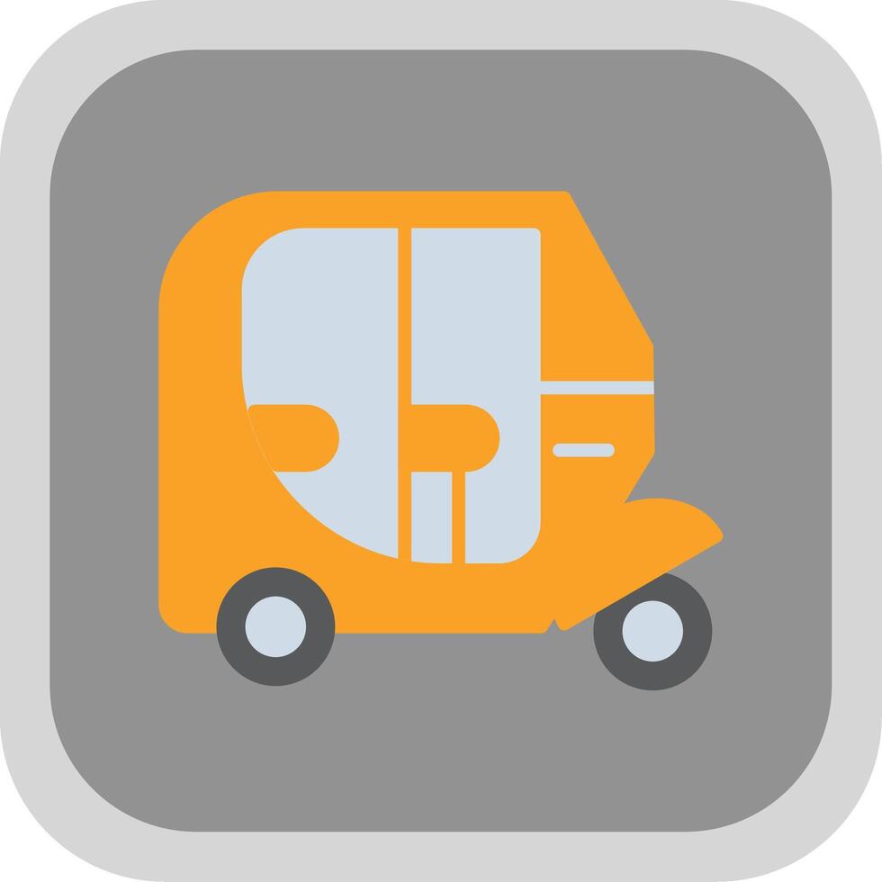 Vehicle Flat round corner Icon Design vector