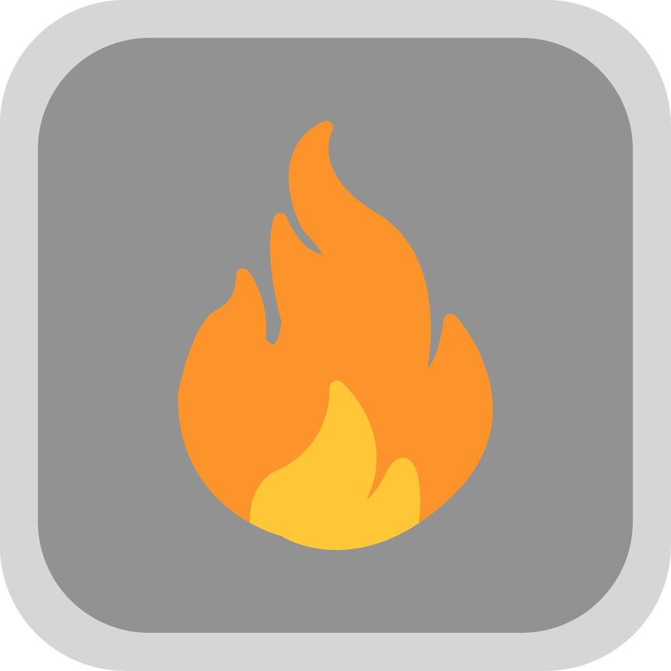 Fossil Fuel Flat round corner Icon Design vector