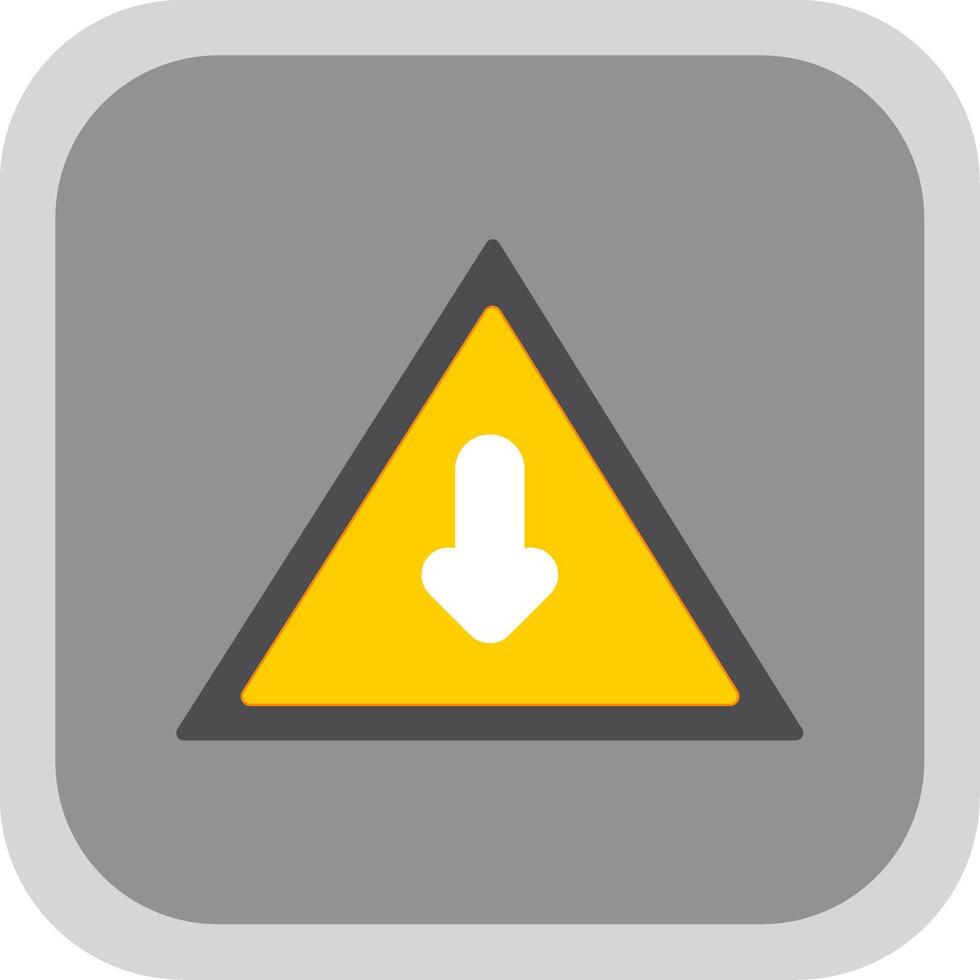 Sign Flat round corner Icon Design vector