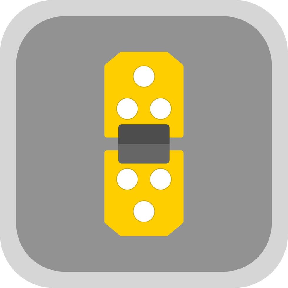 Hinge Flat round corner Icon Design vector