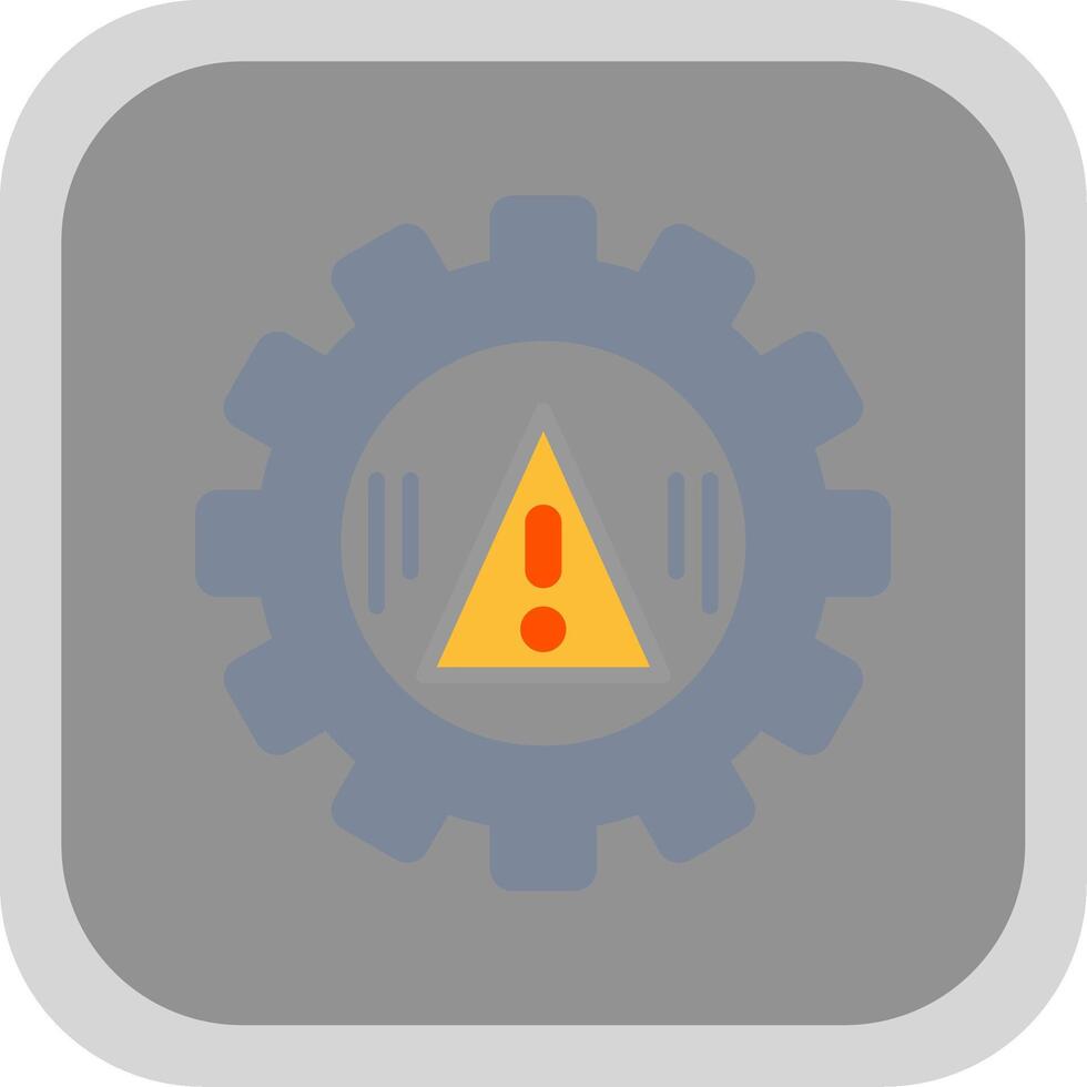 Risk Management Flat round corner Icon Design vector