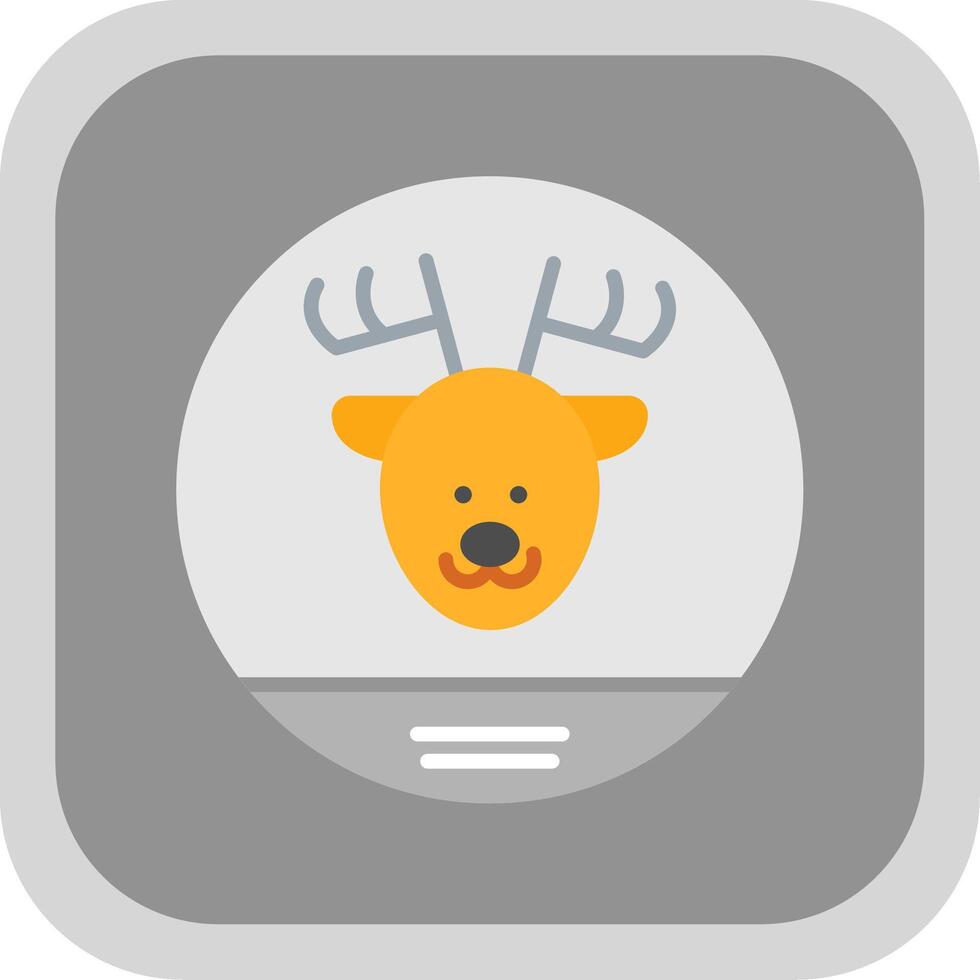 Fauna Flat round corner Icon Design vector