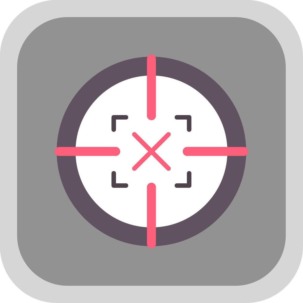 Scope Flat round corner Icon Design vector
