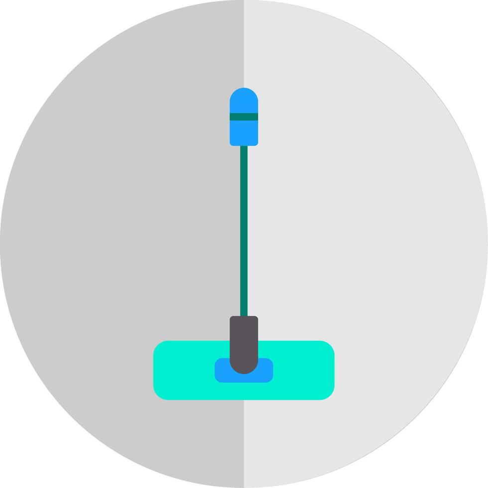 Mop Flat Scale Icon Design vector