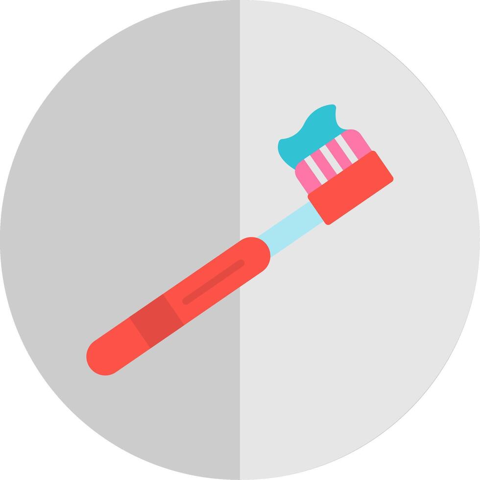 Toothbrush Flat Scale Icon Design vector