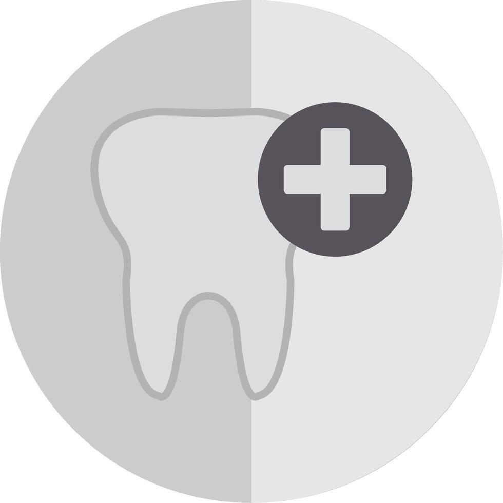 Tooth Flat Scale Icon Design vector