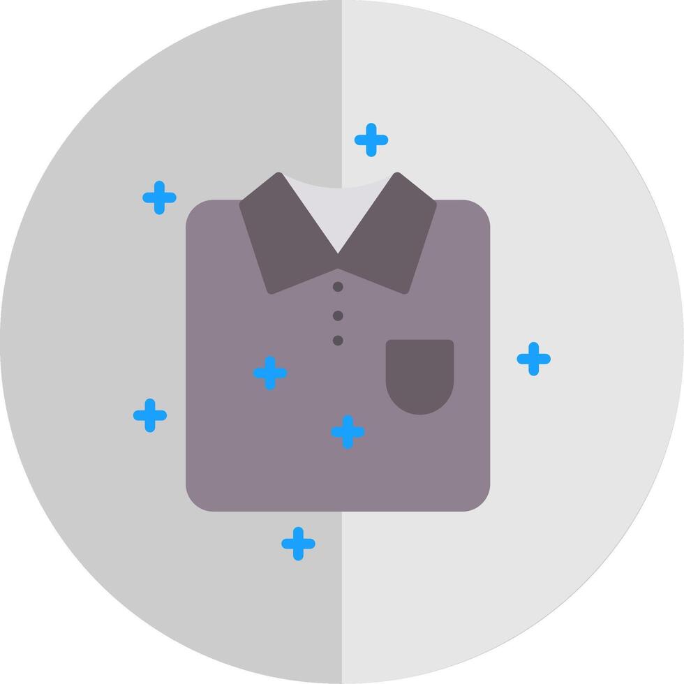 Shirt Flat Scale Icon Design vector