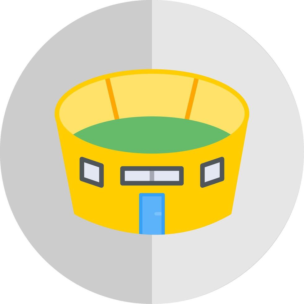 Stadium Flat Scale Icon Design vector