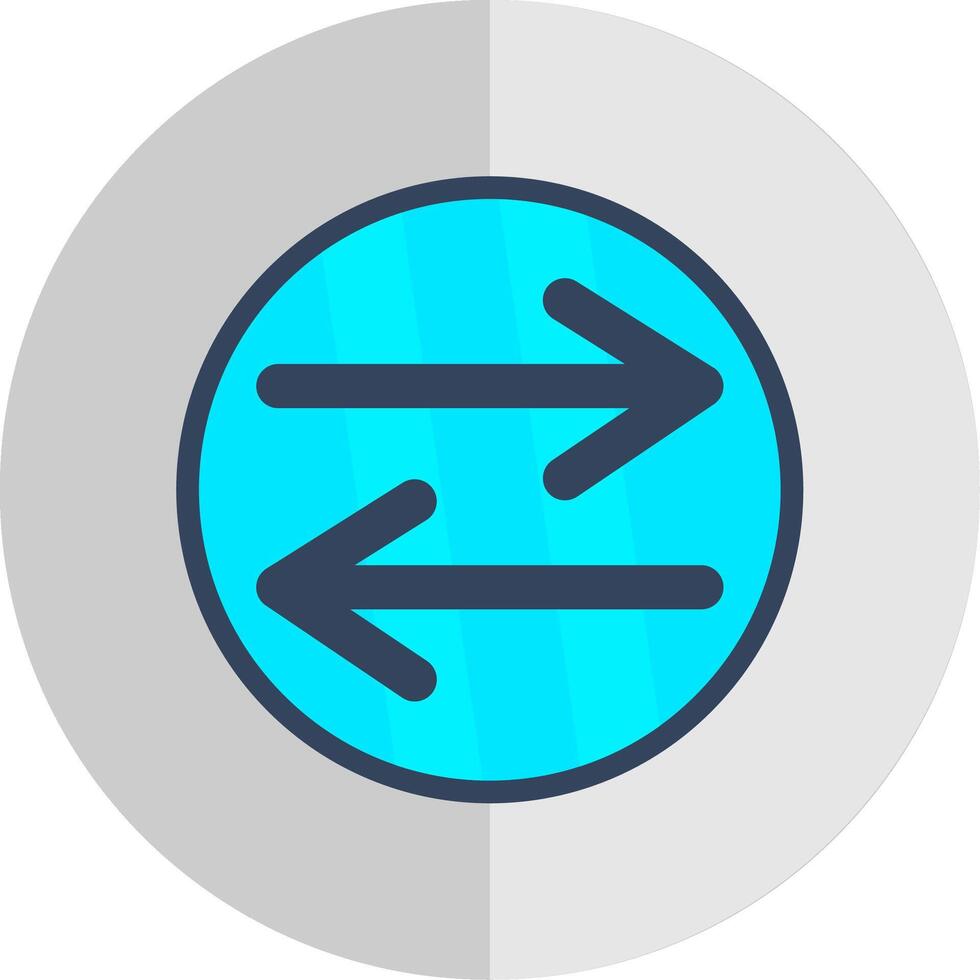 Swap Flat Scale Icon Design vector