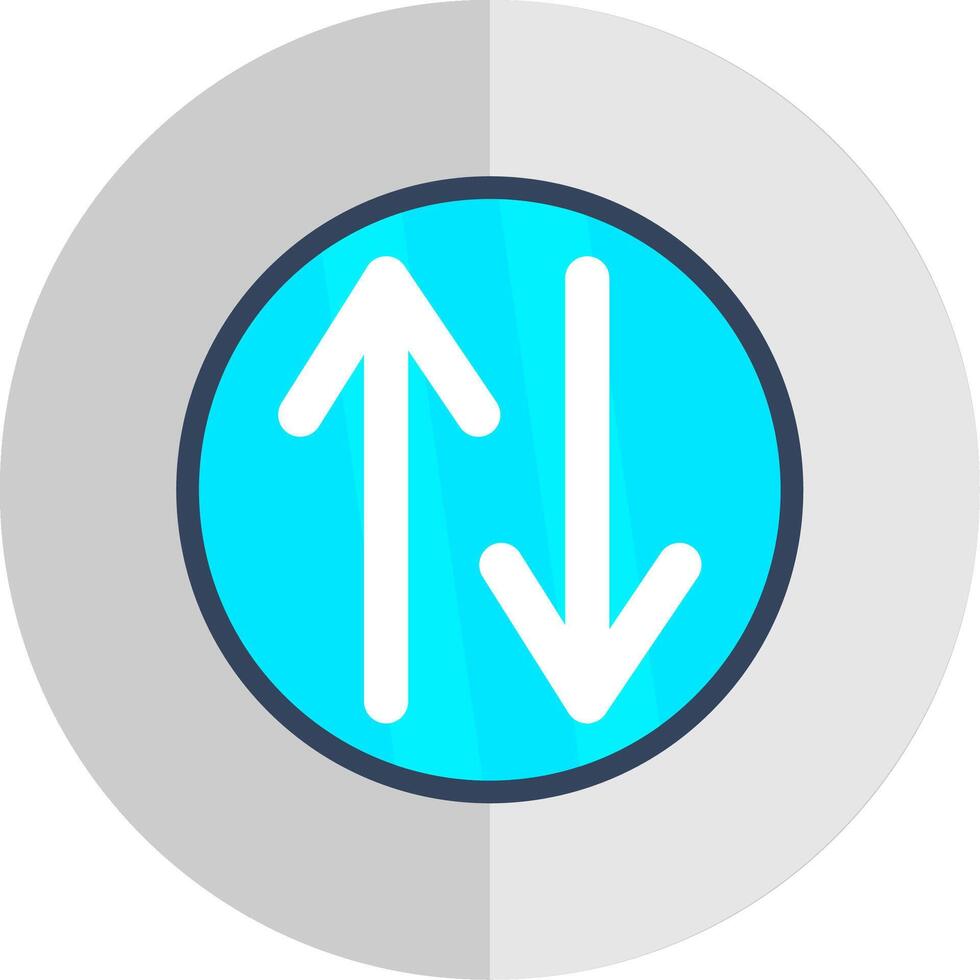Swap Flat Scale Icon Design vector