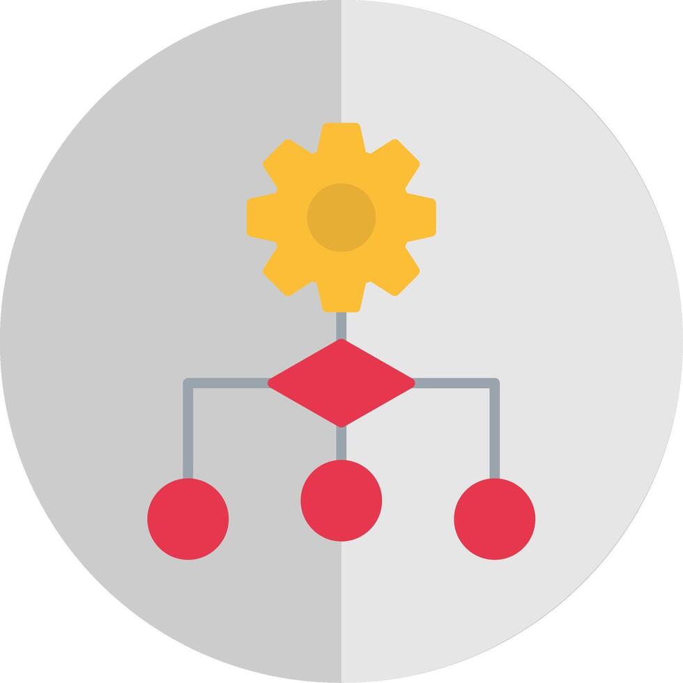 Algorithm Flat Scale Icon Design vector