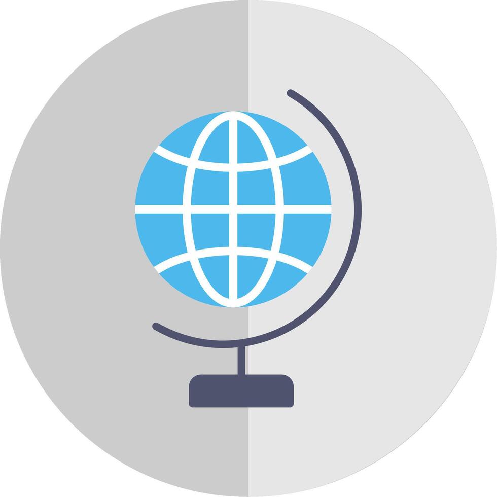 Global World Flat Scale Icon Design vector