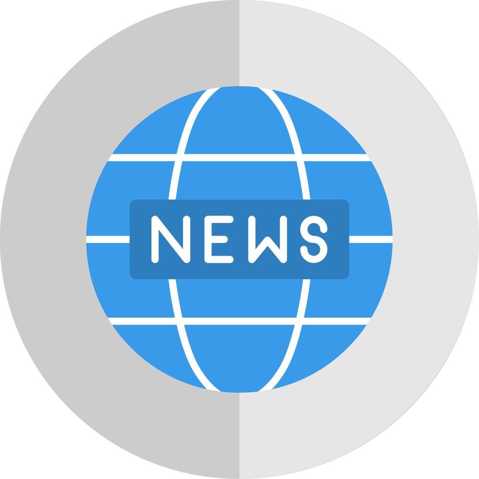 World News Flat Scale Icon Design vector