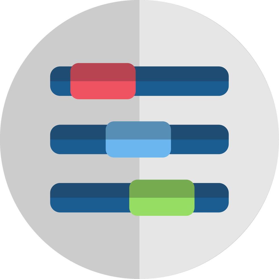 Progress Bar Flat Scale Icon Design vector