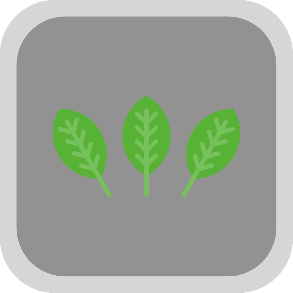 Croton Flat round corner Icon Design vector