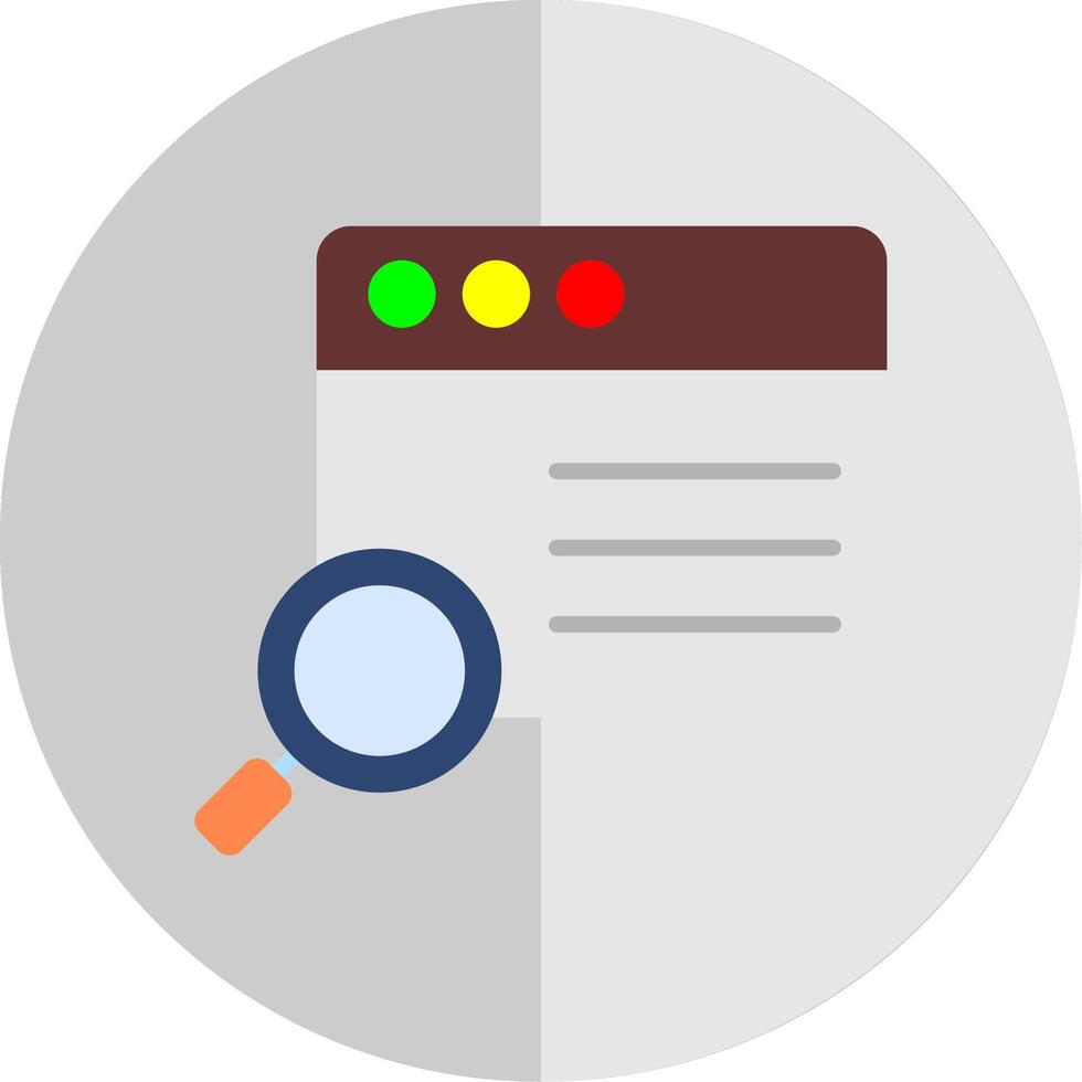 Web Page Flat Scale Icon Design vector