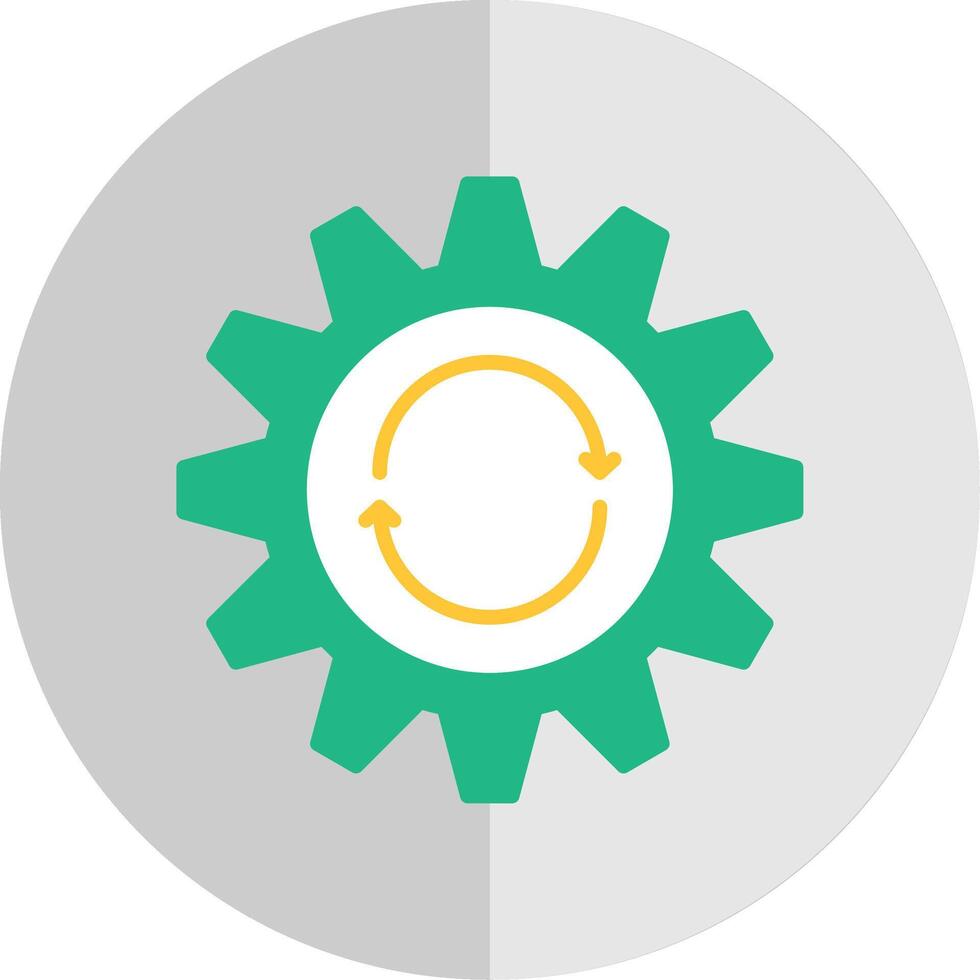 Repeat Flat Scale Icon Design vector