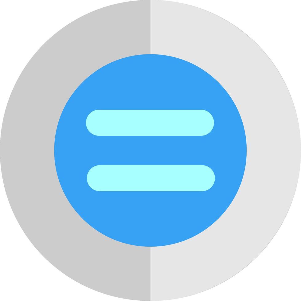 Equal Flat Scale Icon Design vector