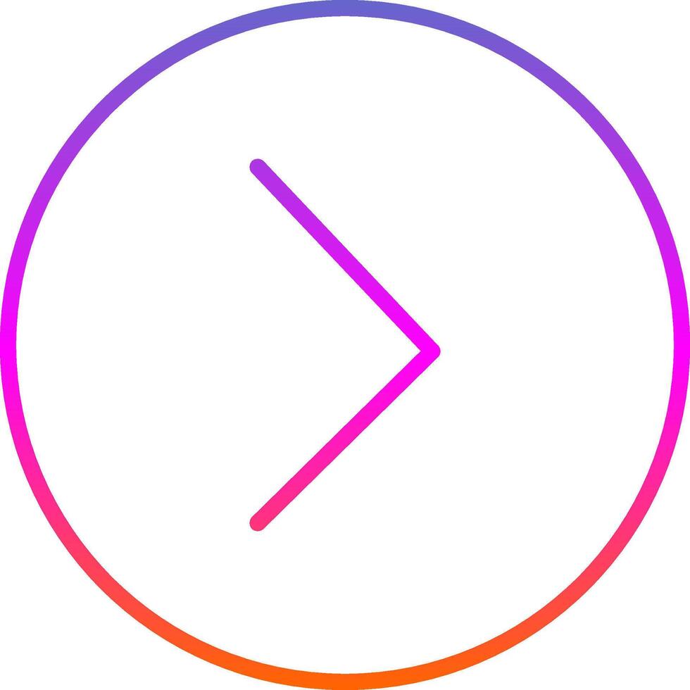 Chevron Line Gradient Icon Design vector