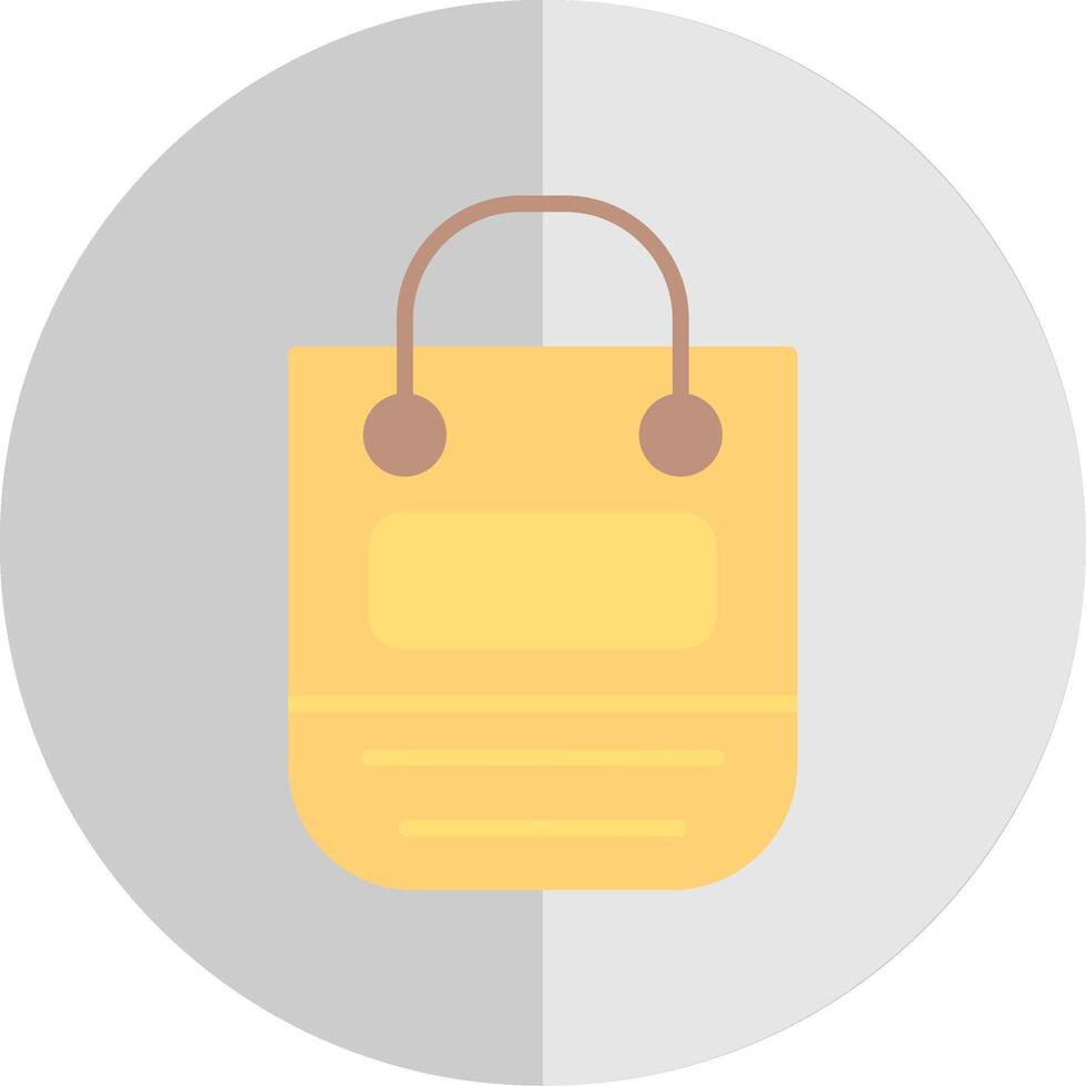 Shopping Bag Flat Scale Icon Design vector