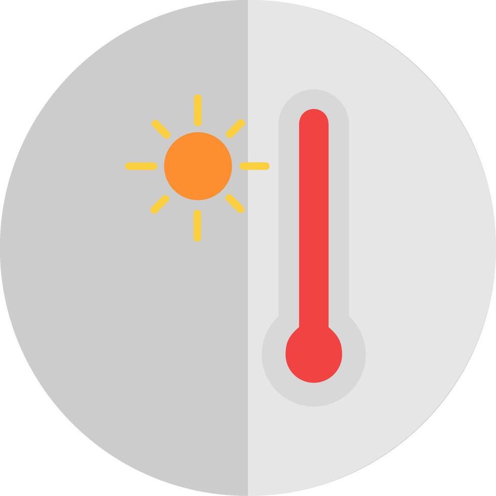 Thermometer Flat Scale Icon Design vector