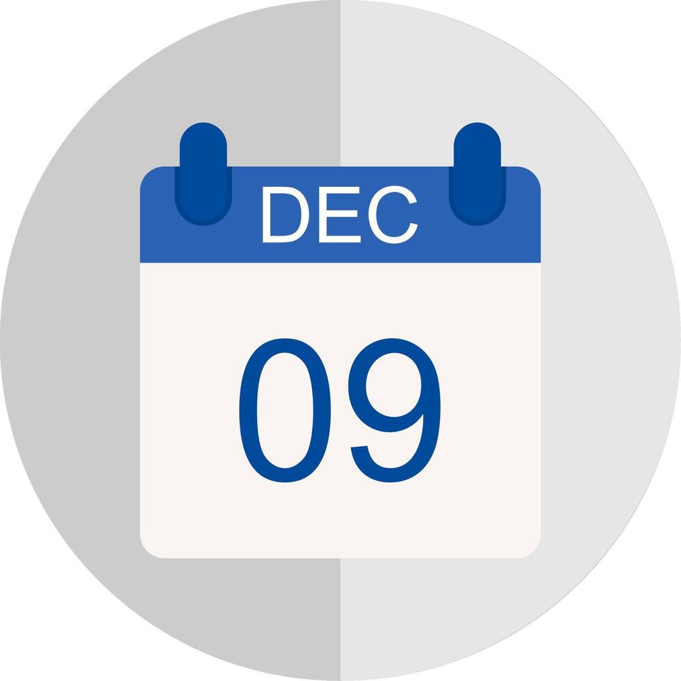 December Flat Scale Icon Design vector