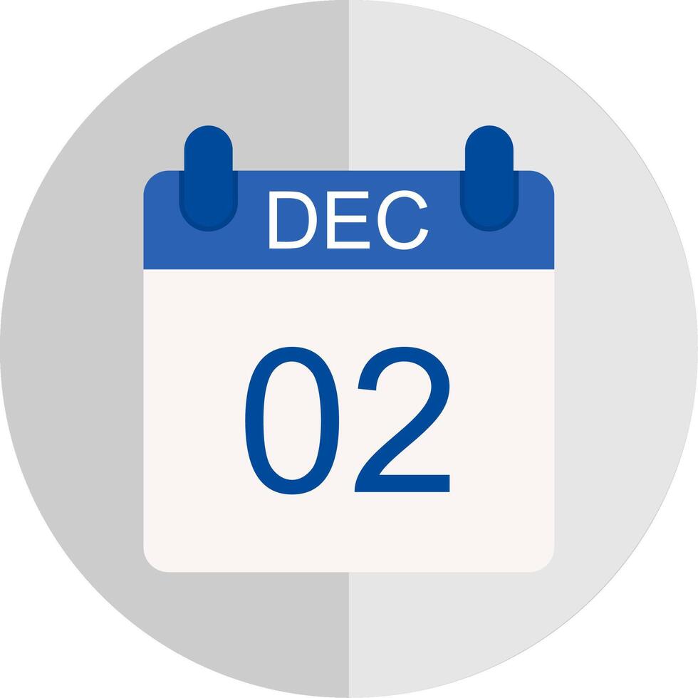 December Flat Scale Icon Design vector