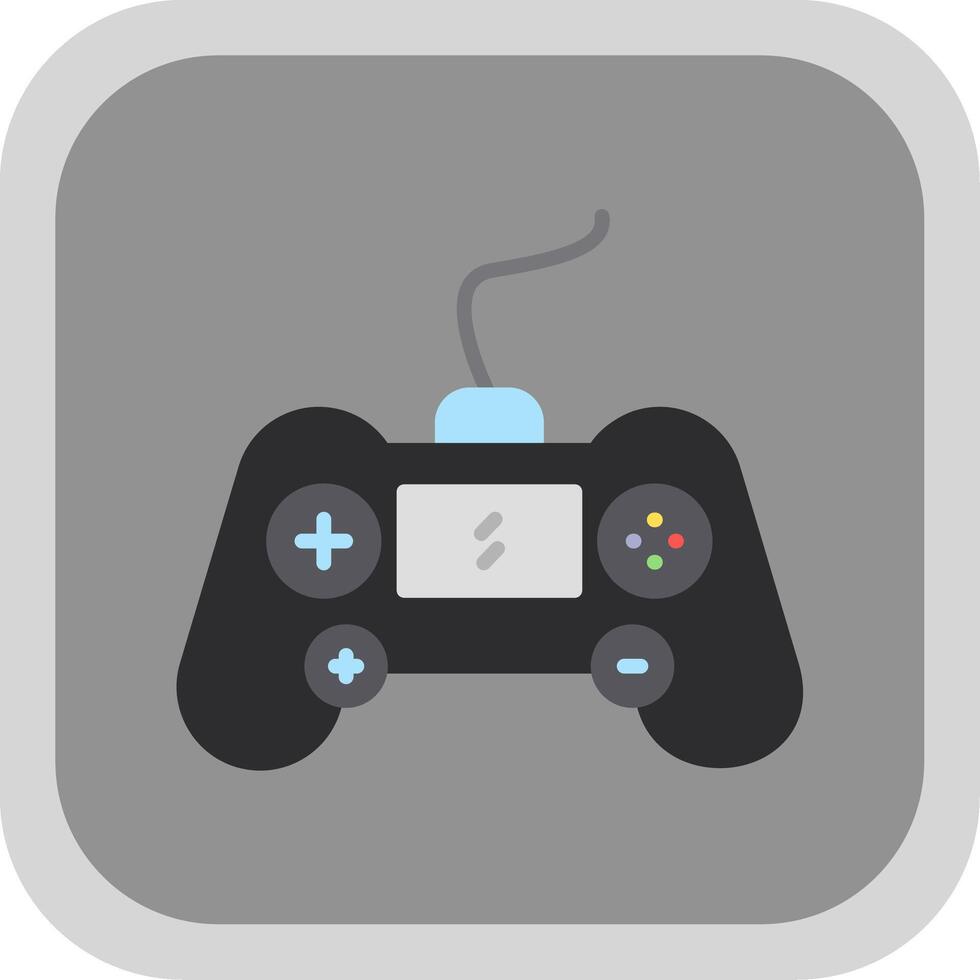 Gaming Console Flat round corner Icon Design vector