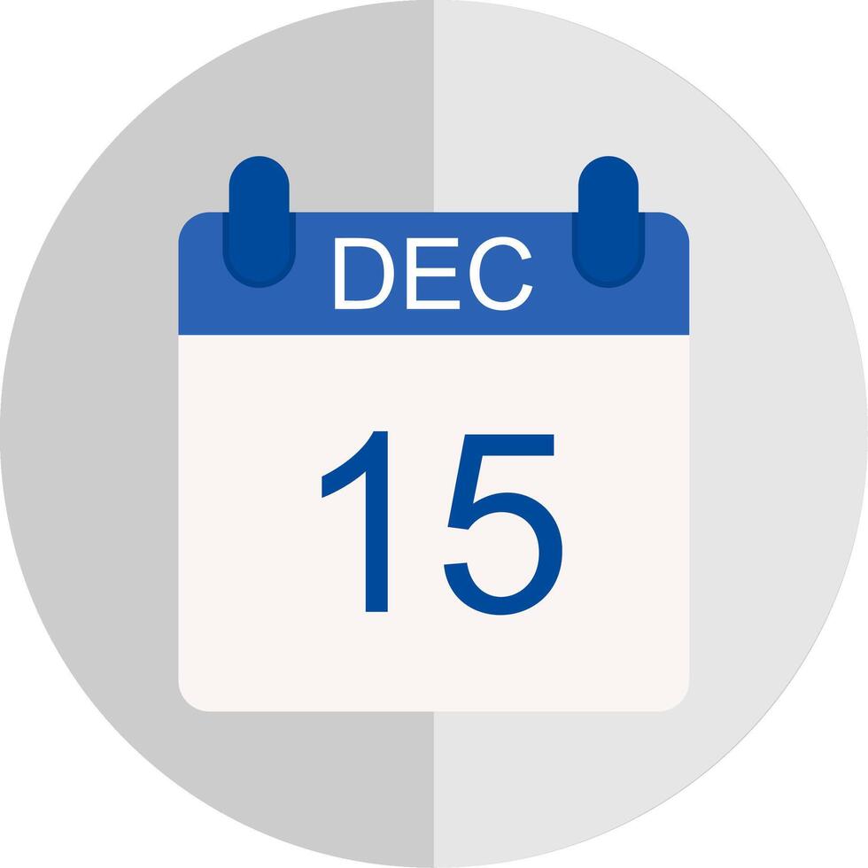 December Flat Scale Icon Design vector