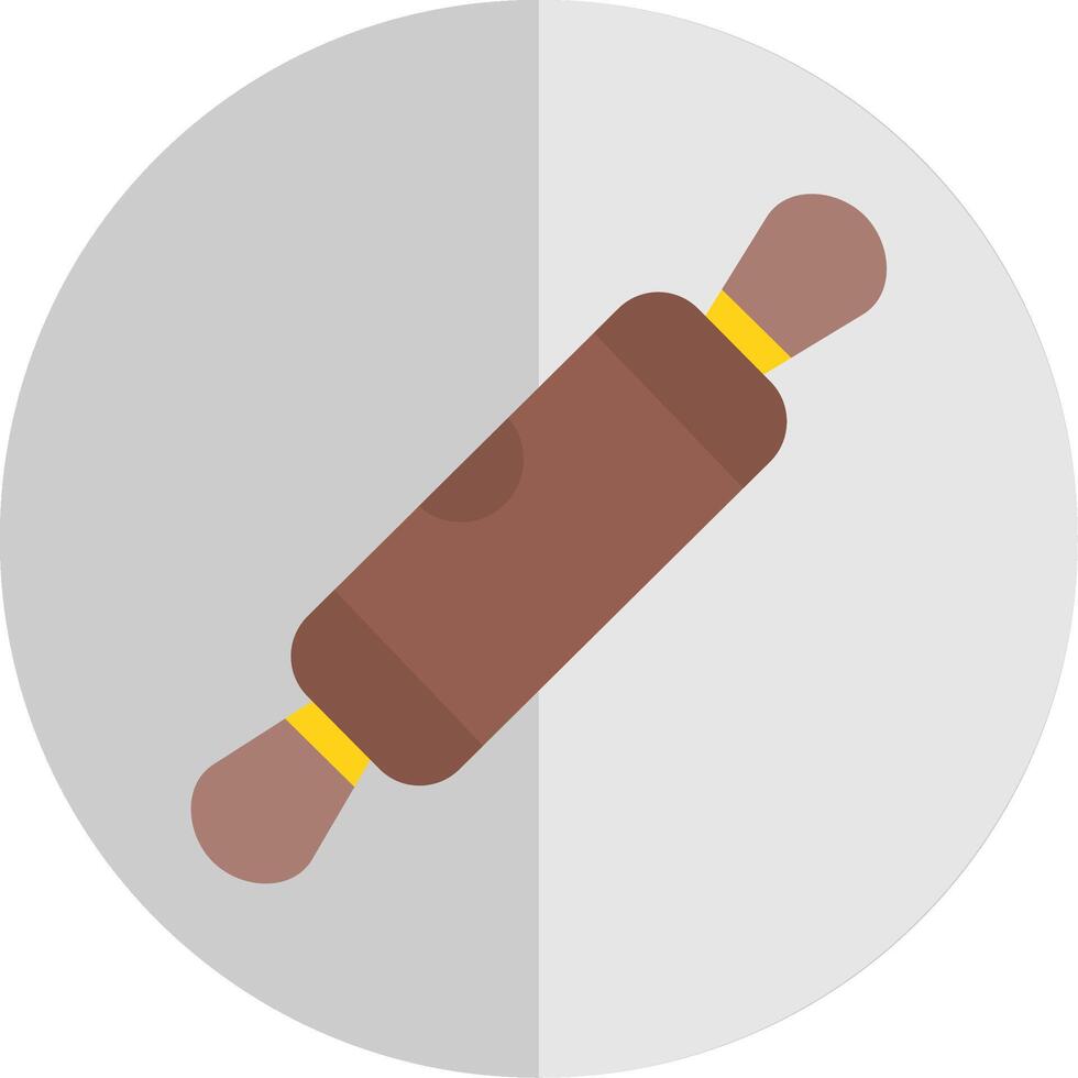 Rolling Pin Flat Scale Icon Design vector