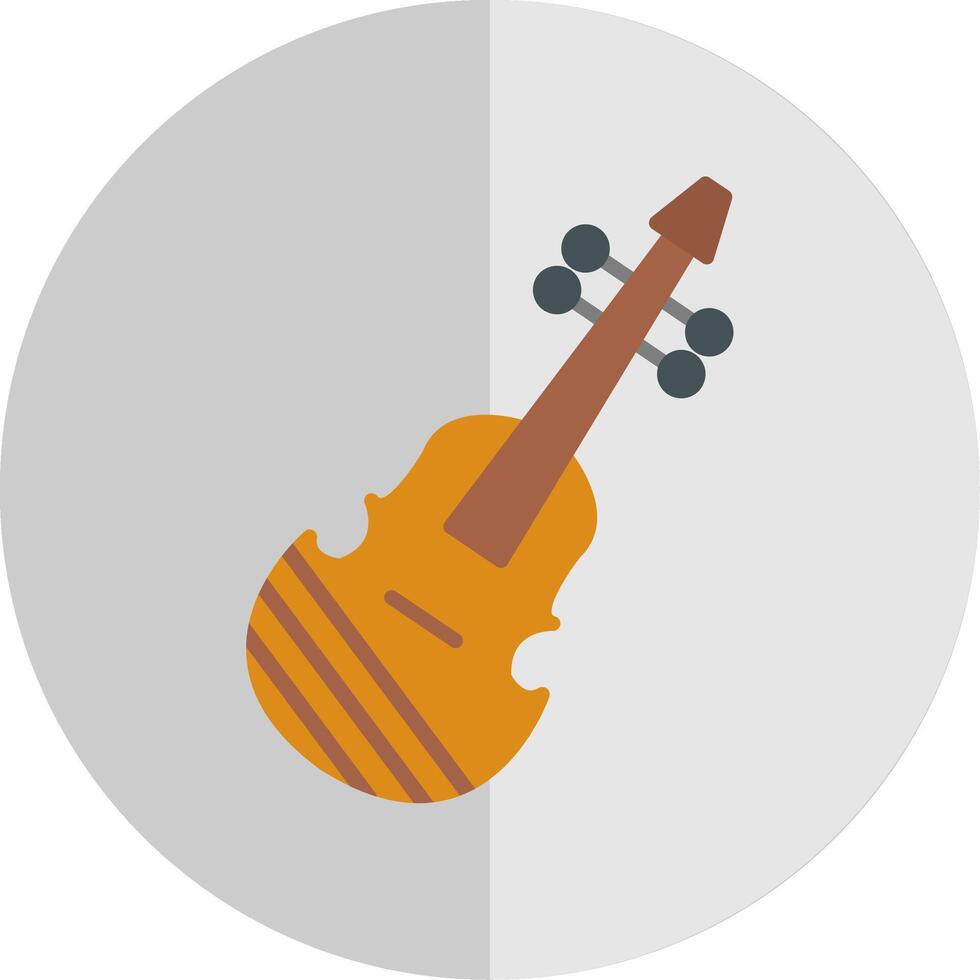 Violin Flat Scale Icon Design vector