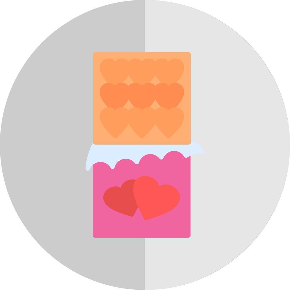 Chocolate Bar Flat Scale Icon Design vector