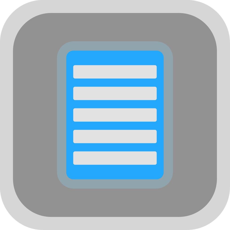 Note Flat round corner Icon Design vector