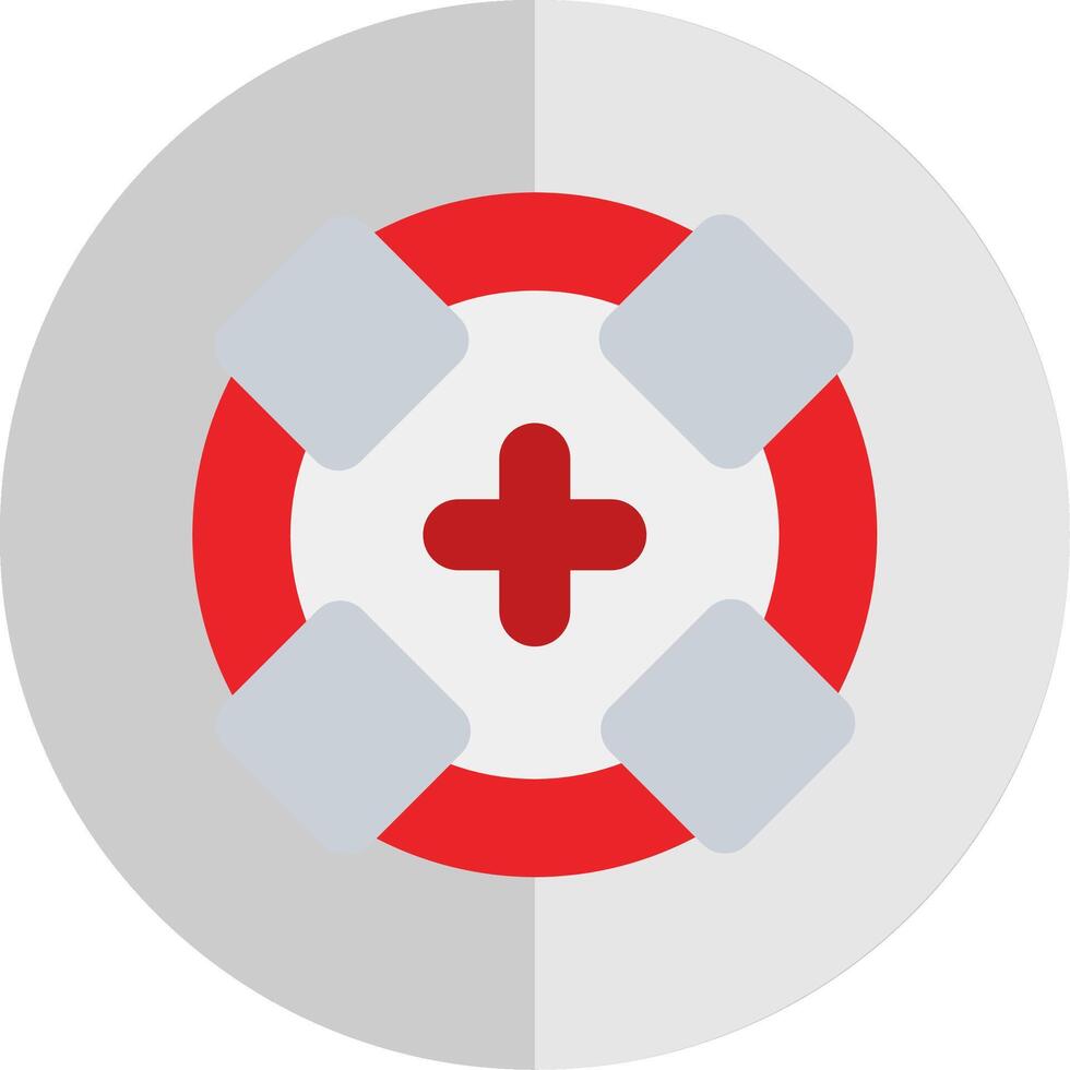Life Guard Flat Scale Icon Design vector