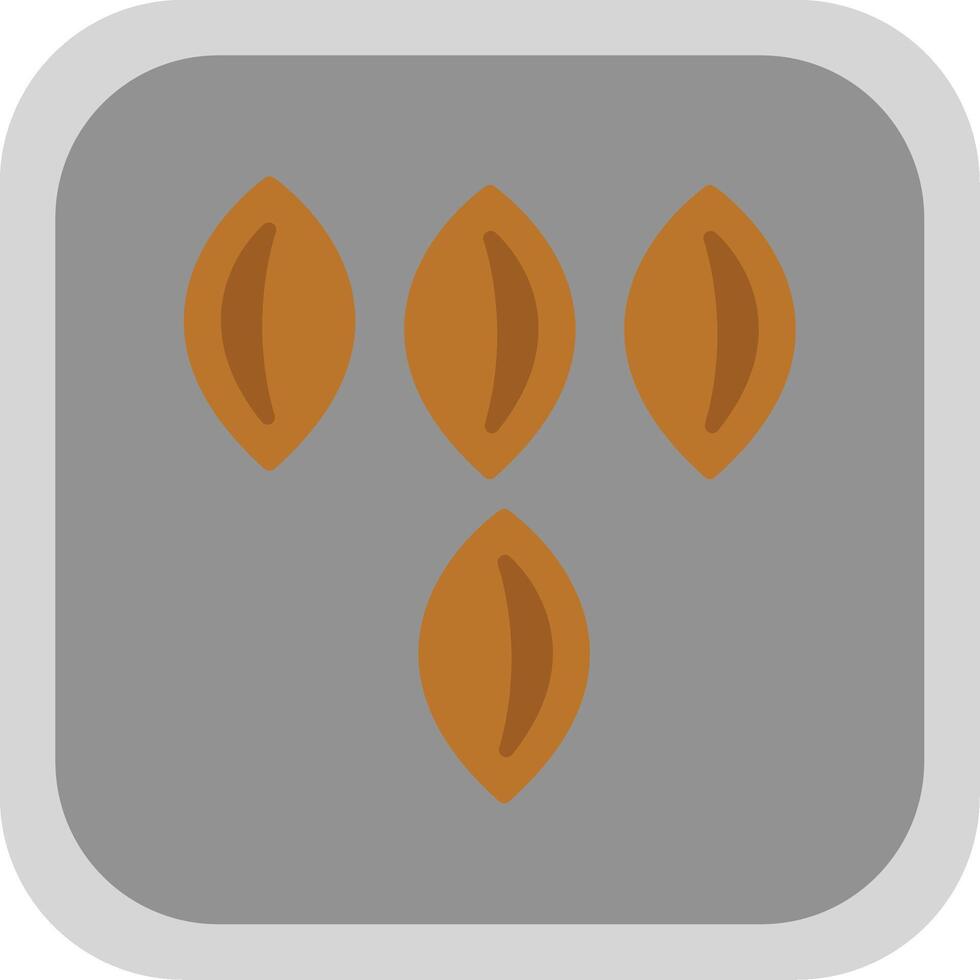 Seed Flat round corner Icon Design vector