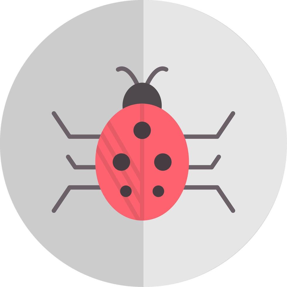 Bug Flat Scale Icon Design vector