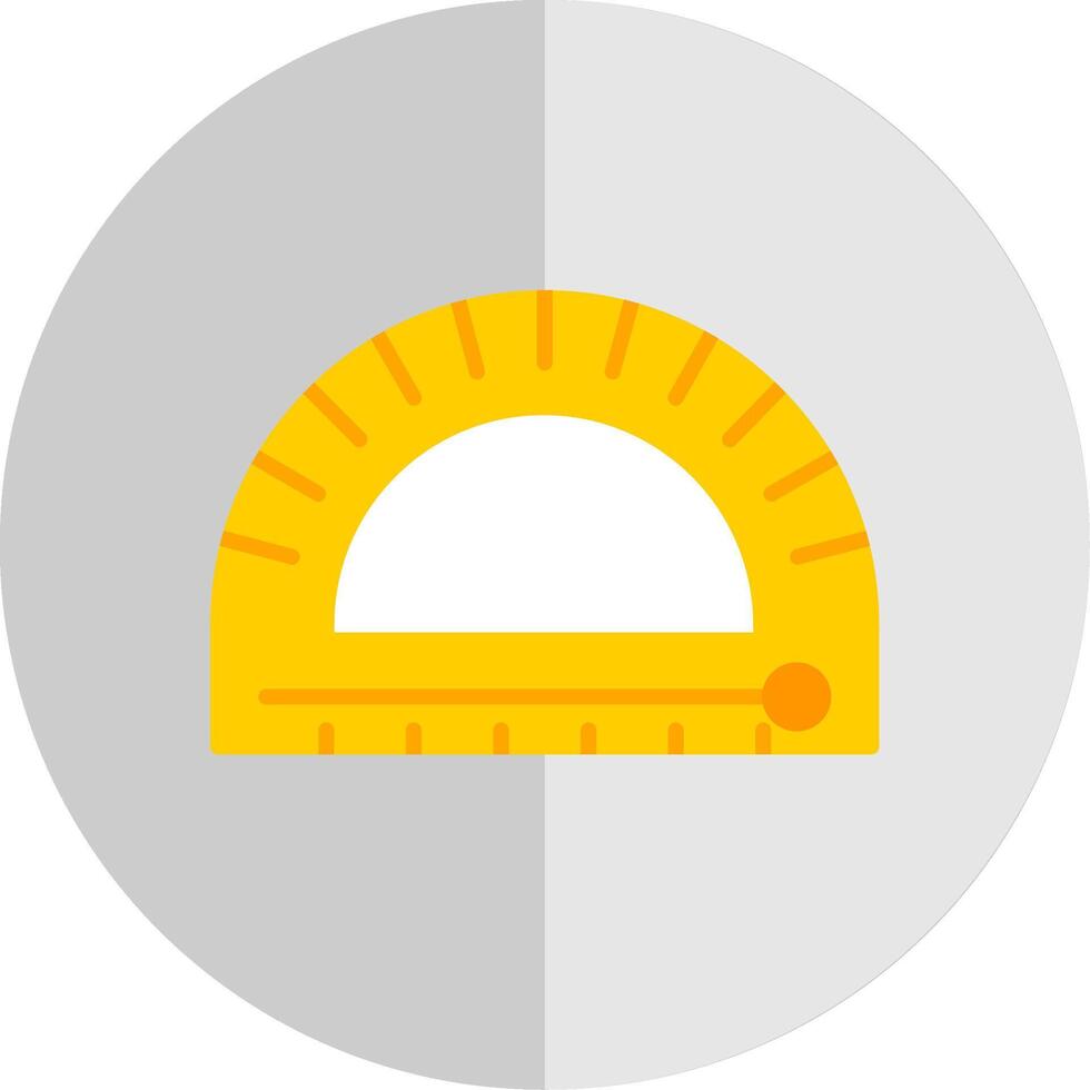 Protractor Flat Scale Icon Design vector
