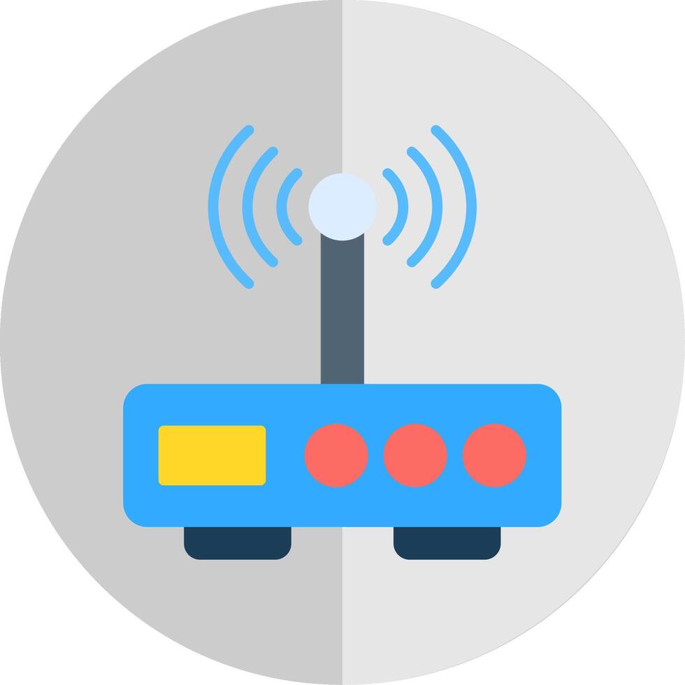 Modem Flat Scale Icon Design vector