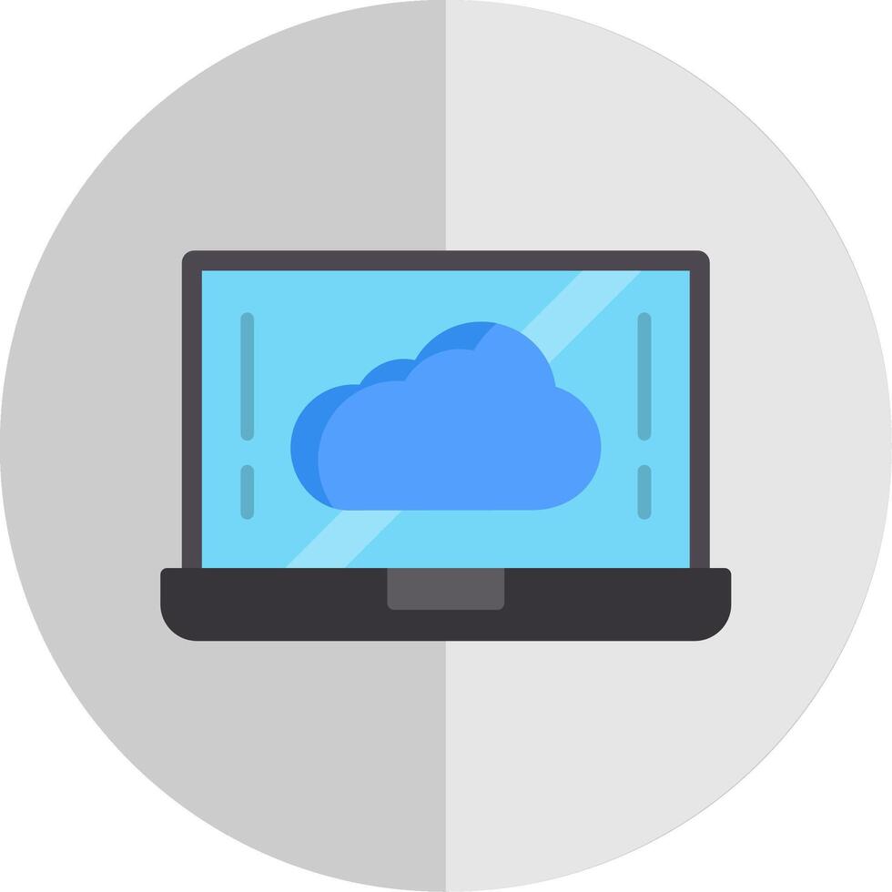 Cloud Flat Scale Icon Design vector