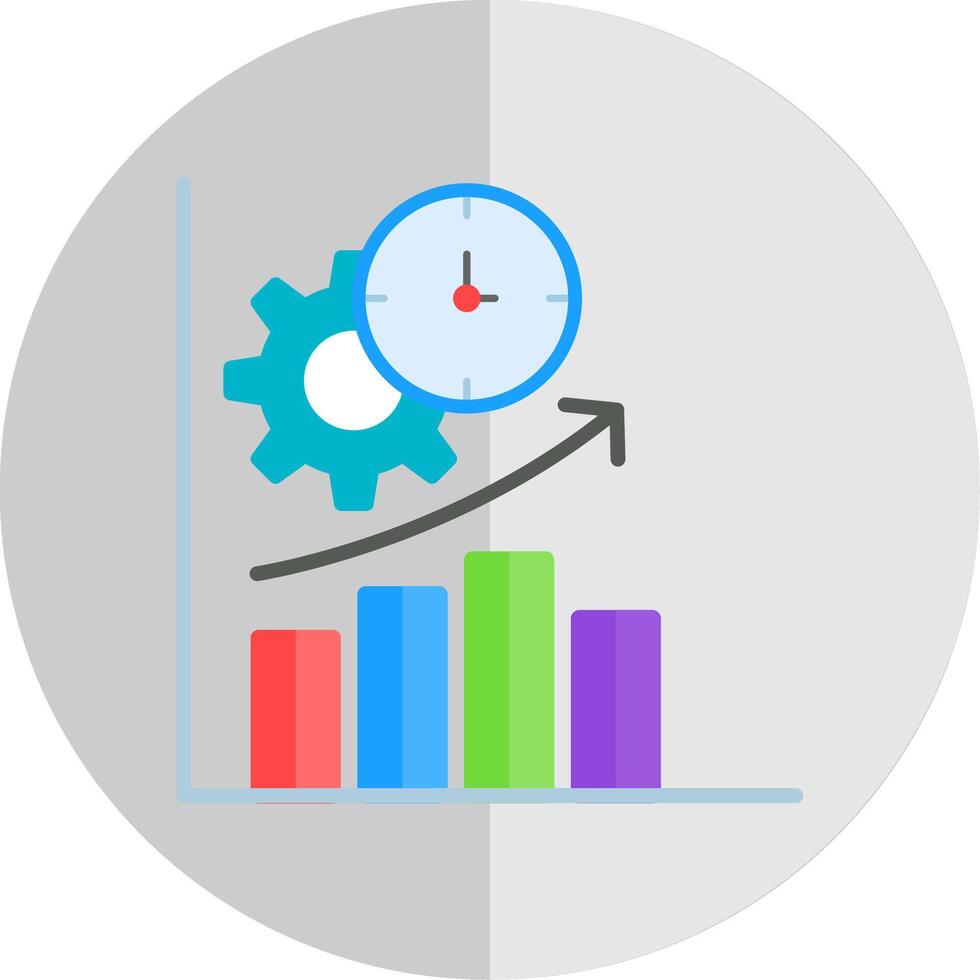 Productivity Flat Scale Icon Design vector