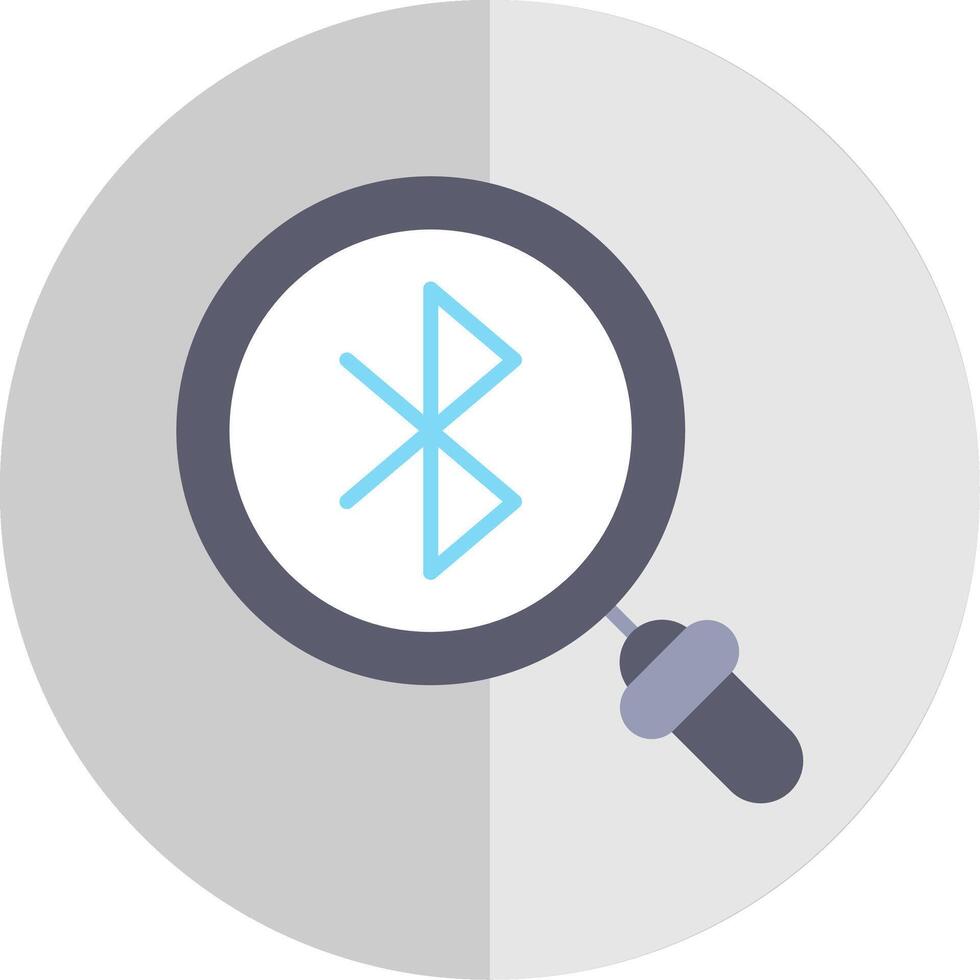 Bluetooth Flat Scale Icon Design vector