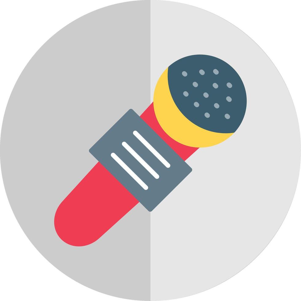 Mic Flat Scale Icon Design vector