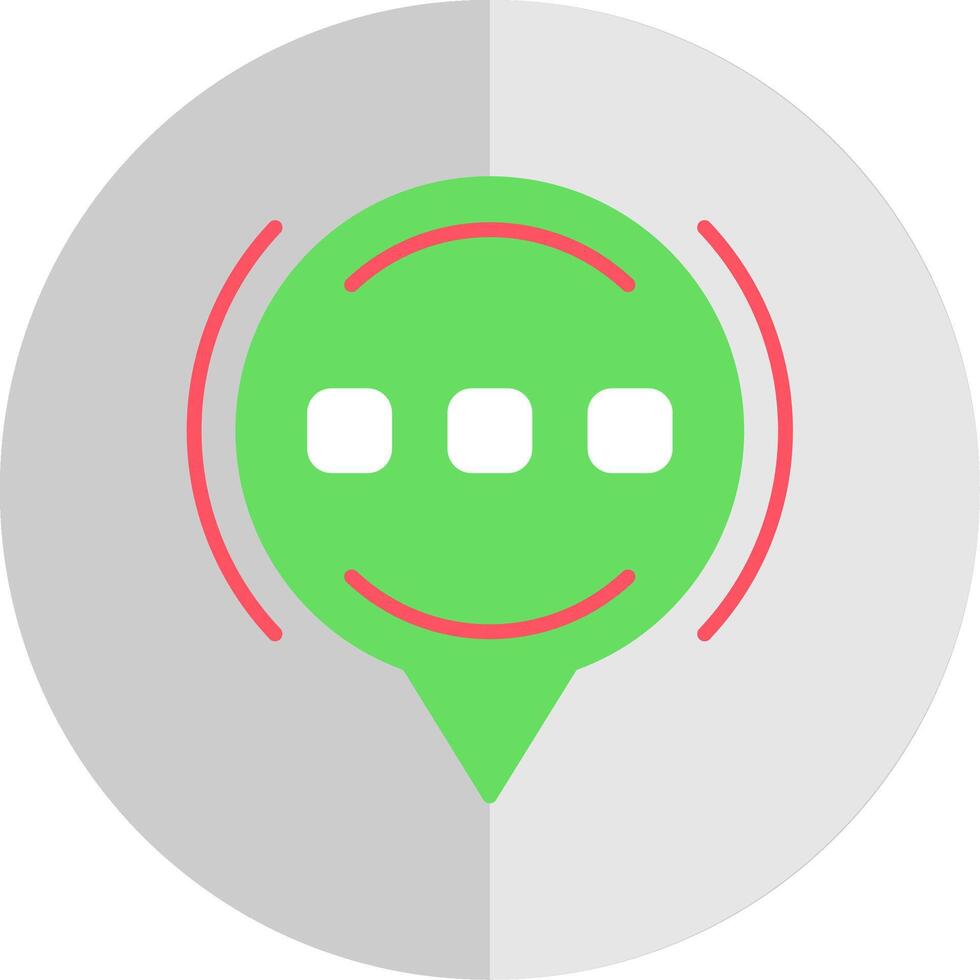 Talk Flat Scale Icon Design vector