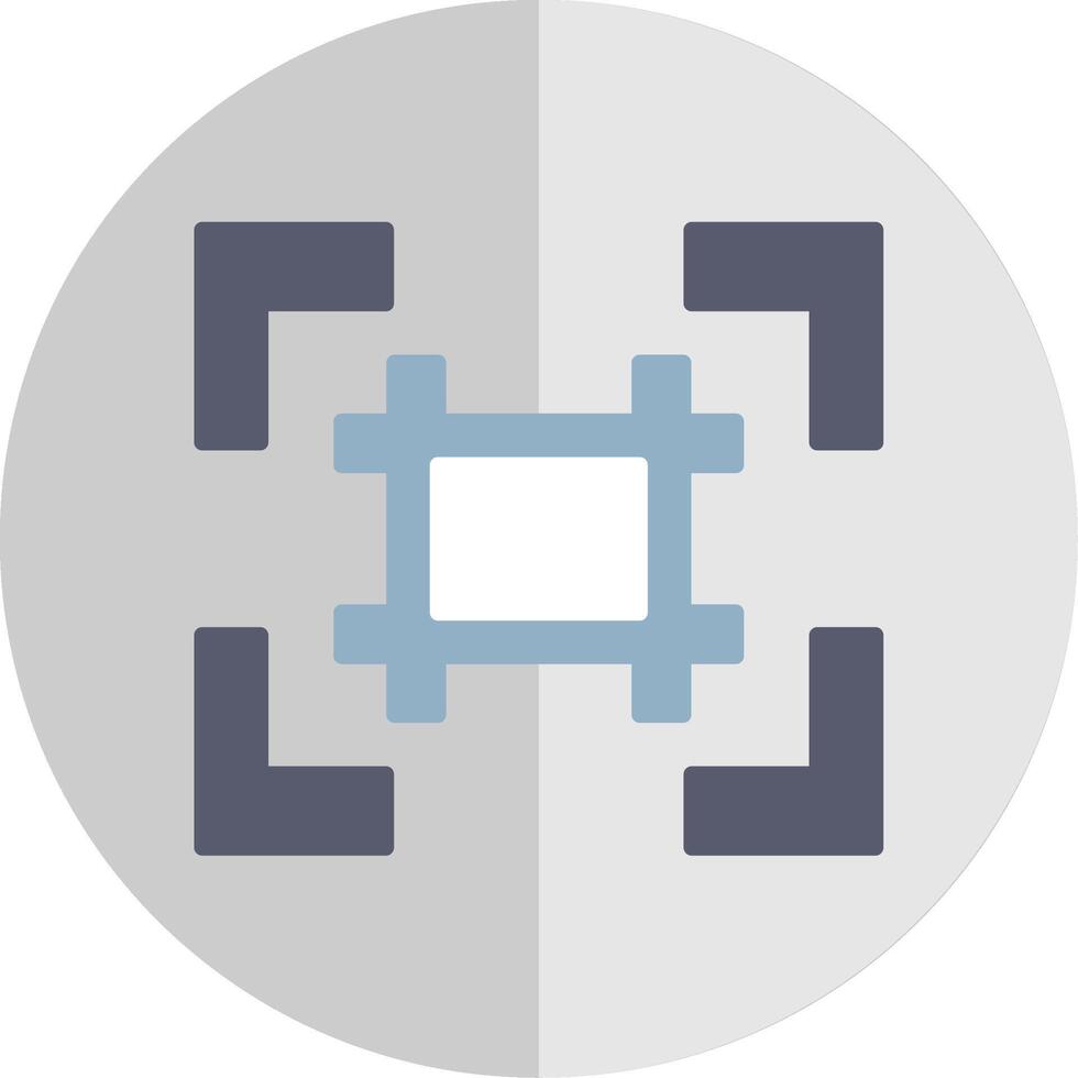 Grid Flat Scale Icon Design vector